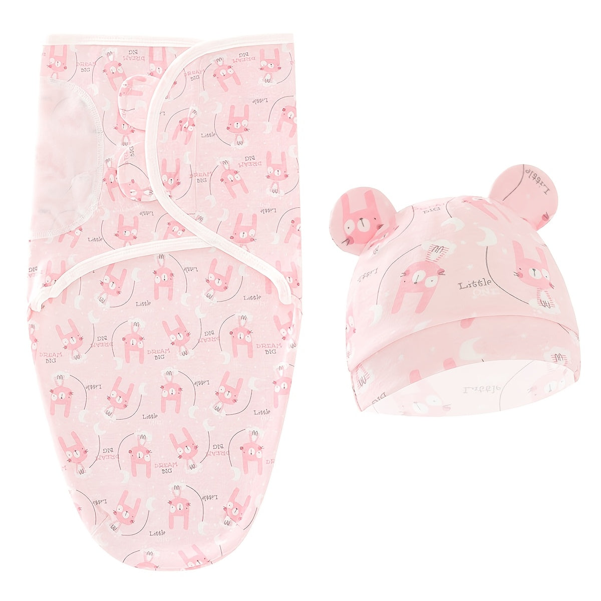 A Set of Newborn Swaddle Blankets And Hats Suitable for Boys And Girls Aged 0-6 Months, Designed for Use in Hospitals And at Home, Including Baby Blankets And Wraps.