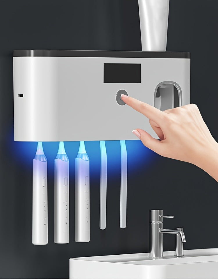 USB wireless charging Ultraviolet toothbrush sterilizer punch-free sterilization toothbrush holder toothbrush sterilizer rack