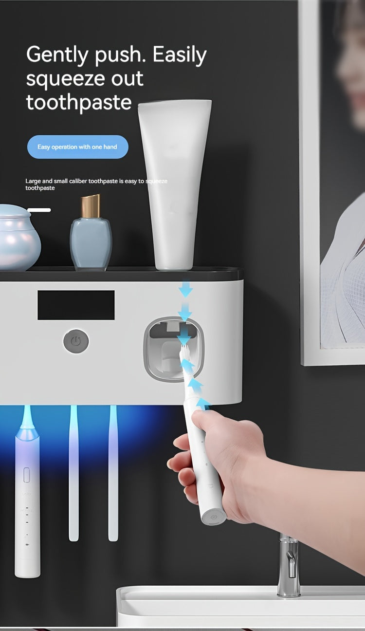 USB wireless charging Ultraviolet toothbrush sterilizer punch-free sterilization toothbrush holder toothbrush sterilizer rack