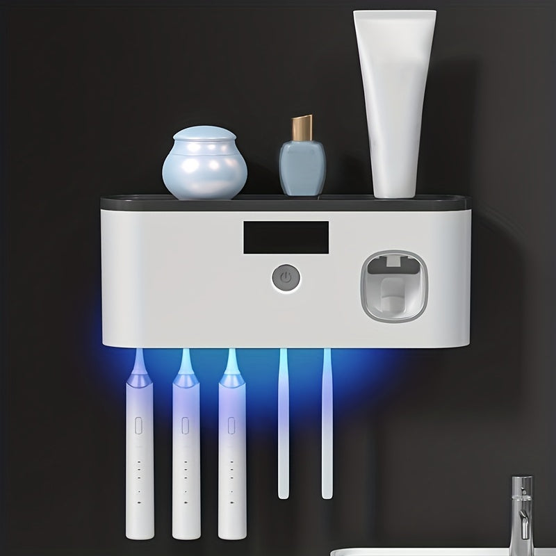 USB wireless charging Ultraviolet toothbrush sterilizer punch-free sterilization toothbrush holder toothbrush sterilizer rack