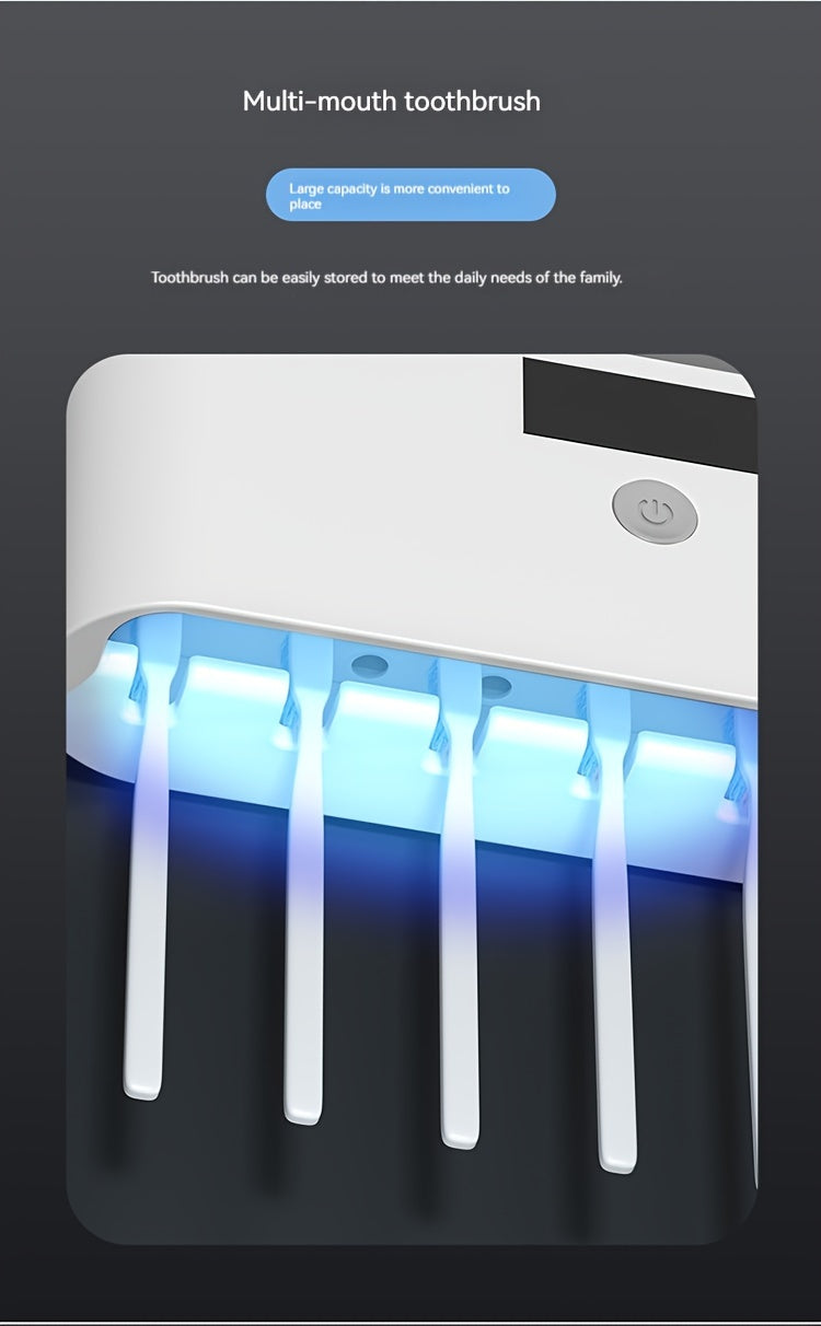 USB wireless charging Ultraviolet toothbrush sterilizer punch-free sterilization toothbrush holder toothbrush sterilizer rack