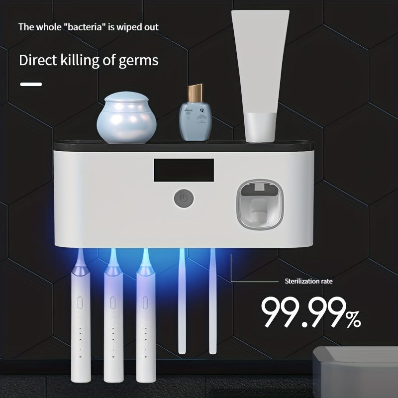 USB wireless charging Ultraviolet toothbrush sterilizer punch-free sterilization toothbrush holder toothbrush sterilizer rack