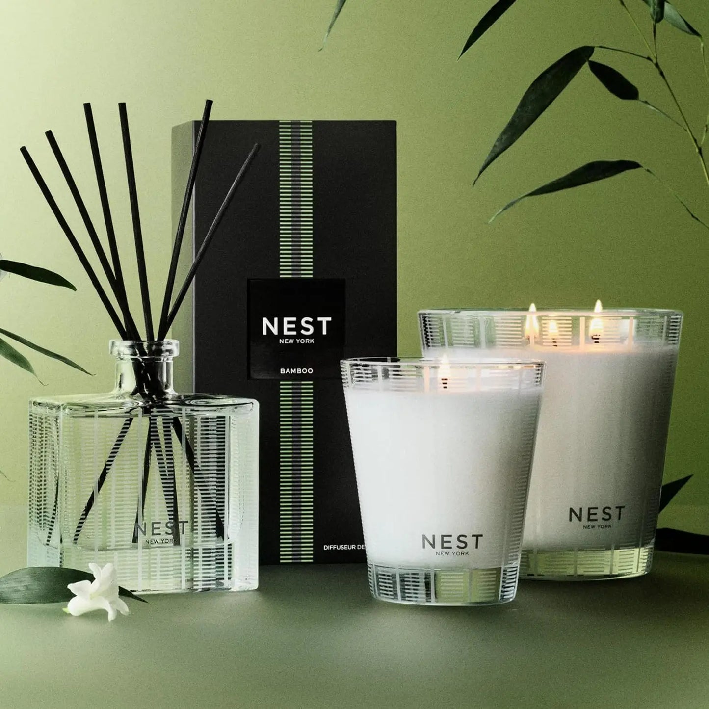 Nest New York Reed Diffuser, - 5.9 Fl Oz - Fragrance For Up To 90 Days - Reusable, Refillable Glass Holder - Includes 8 All-natu