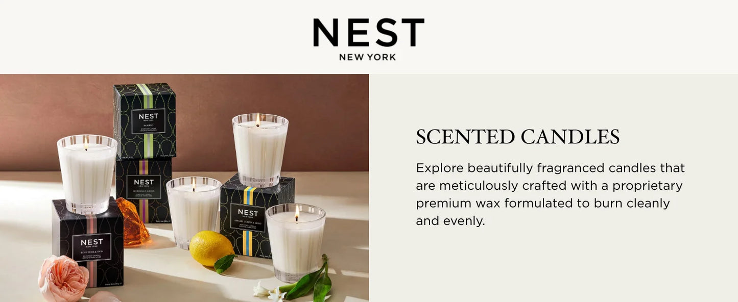 Nest New York Reed Diffuser, - 5.9 Fl Oz - Fragrance For Up To 90 Days - Reusable, Refillable Glass Holder - Includes 8 All-natu