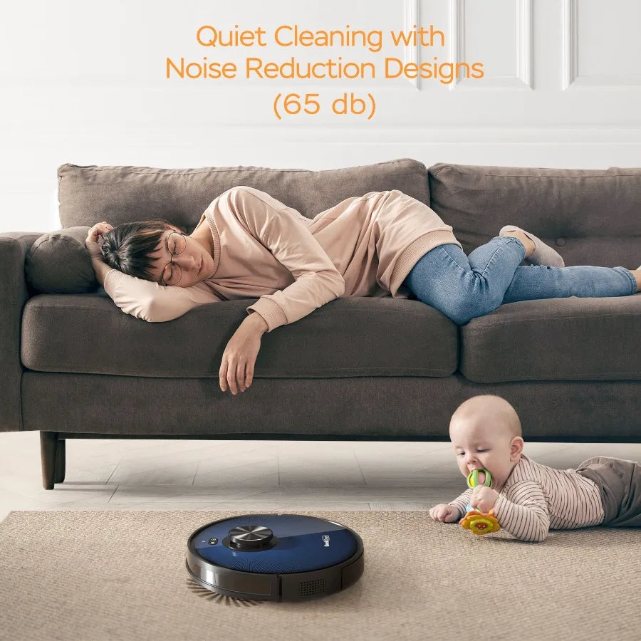 L7 Robot Vacuum Cleaner and Mop LDS Navigation WiFi Connected APP Selective Room Cleaning MAX 2700 PA Suction