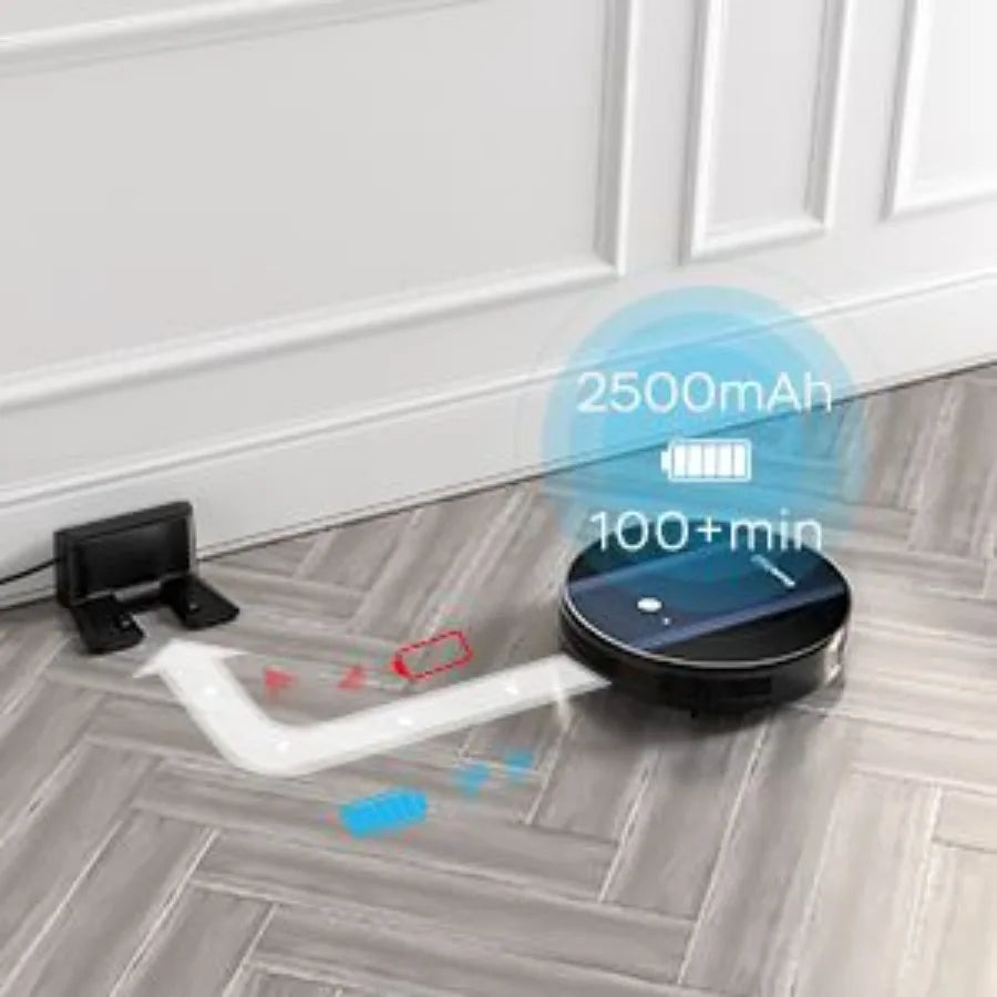 Robot Vacuum Cleaner G6 UltraThin 1800Pa Strong Suction Automatic SelfCharging WiFi Connectivity App Control Custom Cleaning 10