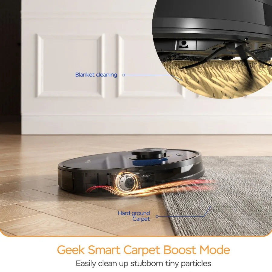 L7 Robot Vacuum Cleaner and Mop LDS Navigation WiFi Connected APP Selective Room Cleaning MAX 2700 PA Suction