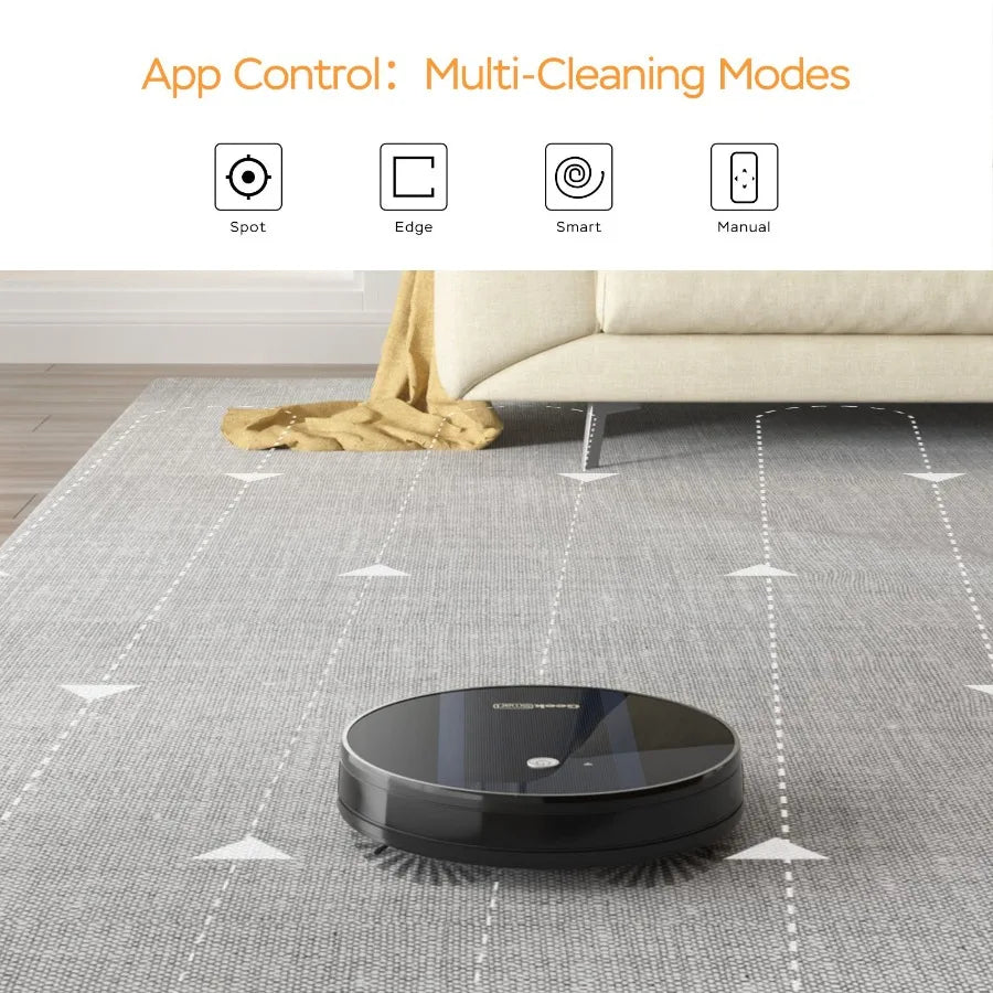 Robot Vacuum Cleaner G6 UltraThin 1800Pa Strong Suction Automatic SelfCharging WiFi Connectivity App Control Custom Cleaning 10