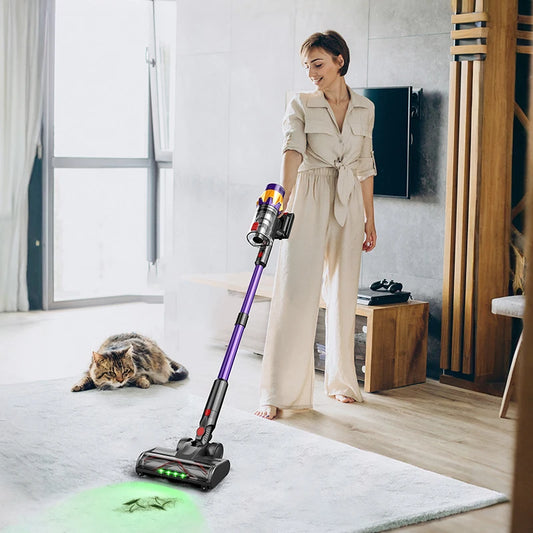 Blossom Wireless Handheld Vacuum Cleaner ,45,000PA Suction,Smart Dust Sensor,Touch Screen,Portable Stick Cordless Vacuum