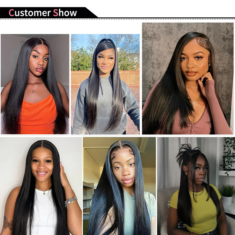 Straight Bundles Human Hair Brazilian 14-30 Inches Natural Color 3 4 Bundle Remy Human Hair Extensions Double Weft Braiding Hair