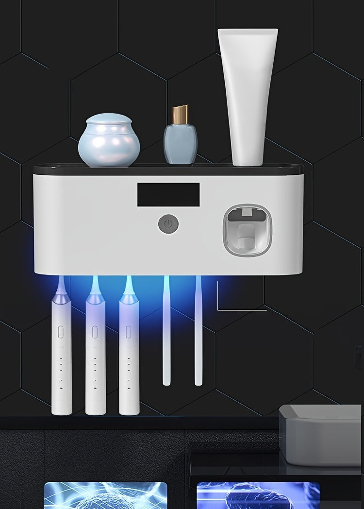 USB wireless charging Ultraviolet toothbrush sterilizer punch-free sterilization toothbrush holder toothbrush sterilizer rack