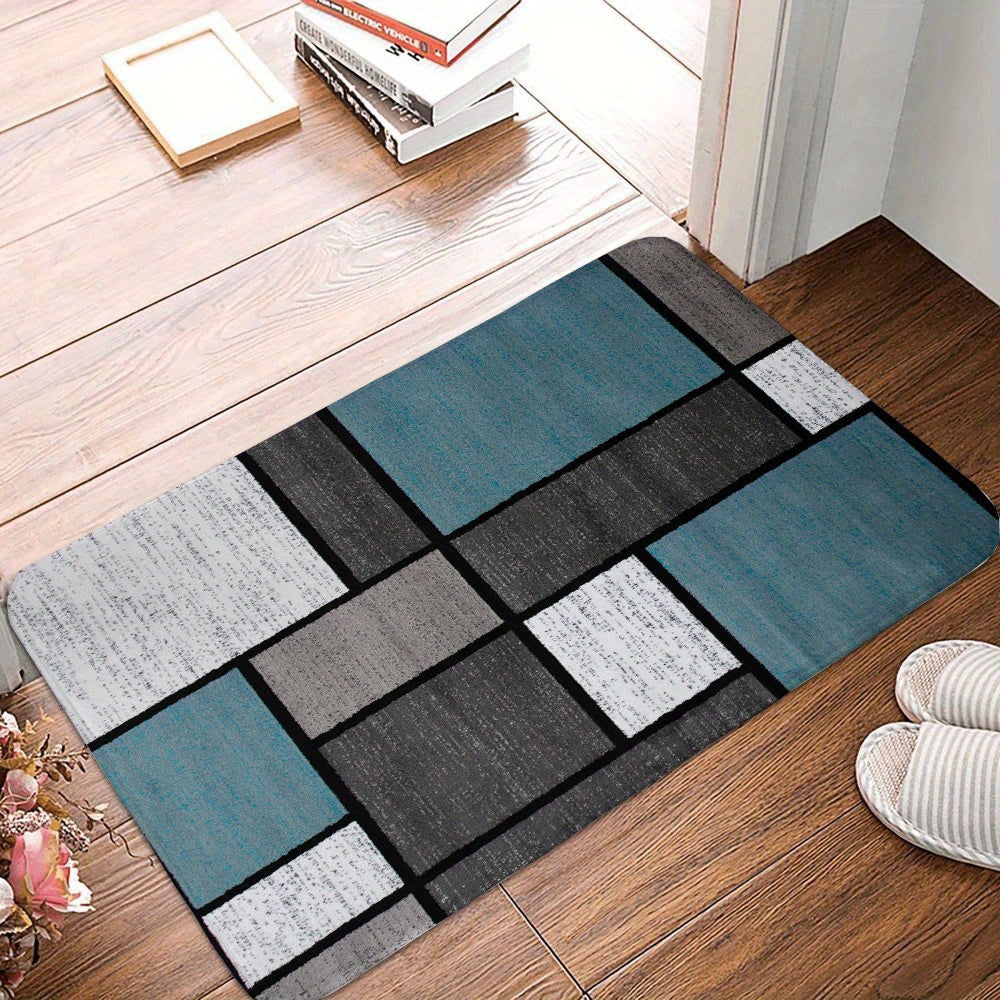 1pc Soft Thickened Kitchen Floor Mat, Non-slip Oil-proof Floor Mat, Waterproof Runner Rug, Dirt-resistant Floor Carpet, Machine Washable, Entrance Doormat, Kitchen Living Room Laundry Bathroom Water-absorbing Floor Mat, Room