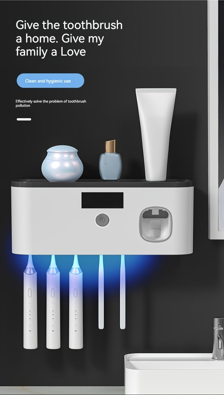 USB wireless charging Ultraviolet toothbrush sterilizer punch-free sterilization toothbrush holder toothbrush sterilizer rack