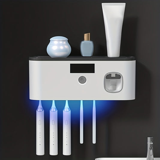 USB wireless charging Ultraviolet toothbrush sterilizer punch-free sterilization toothbrush holder toothbrush sterilizer rack