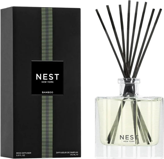 Nest New York Reed Diffuser, - 5.9 Fl Oz - Fragrance For Up To 90 Days - Reusable, Refillable Glass Holder - Includes 8 All-natu