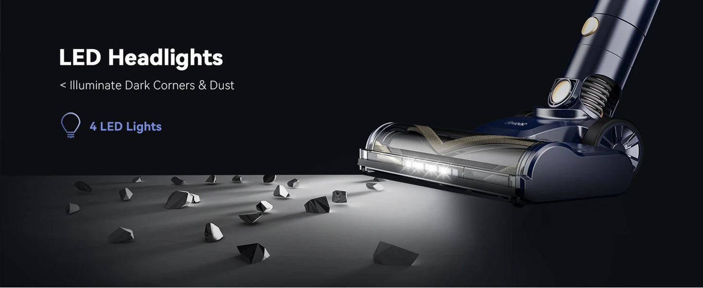 I8 Corded Vacuum Cleaner, 600W 23KPa Stick Vacuum, Free-Stand 6 in 1 Powerful Lightweight Handheld Vacuum for Hard Floor Carpet