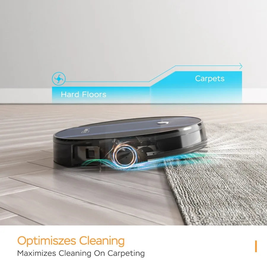 Robot Vacuum Cleaner G6 UltraThin 1800Pa Strong Suction Automatic SelfCharging WiFi Connectivity App Control Custom Cleaning 10